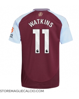 Aston Villa Ollie Watkins #11 Maglia Gara Casa Repliche 2024-25 Maniche Corte